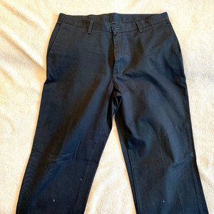 Men's Navy Lee Cotton Pants 36x32